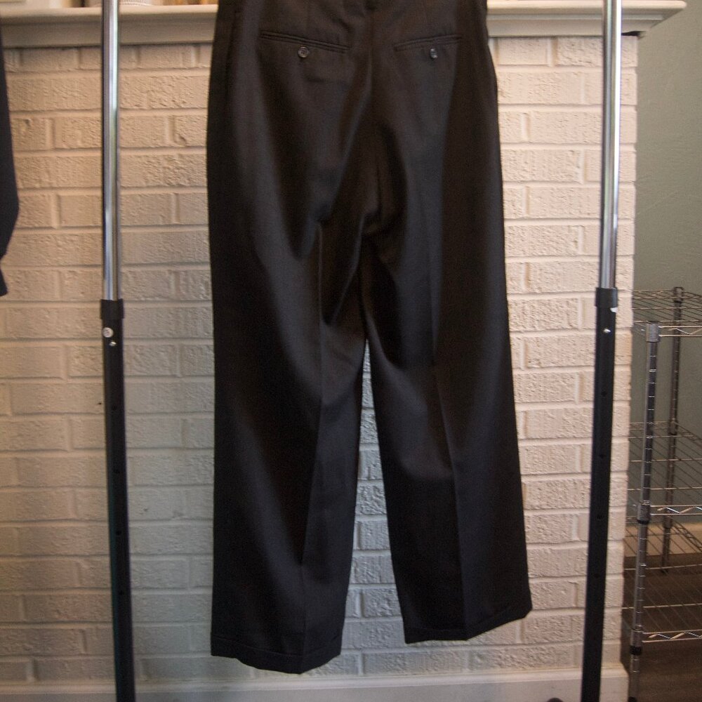 Men's Black and Grey Trousers